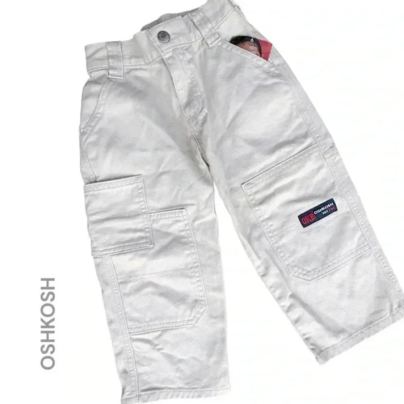 NWT | OSHKOSH COTTON CARGO PANTS | SIZE: 2T - Picture 1 of 5